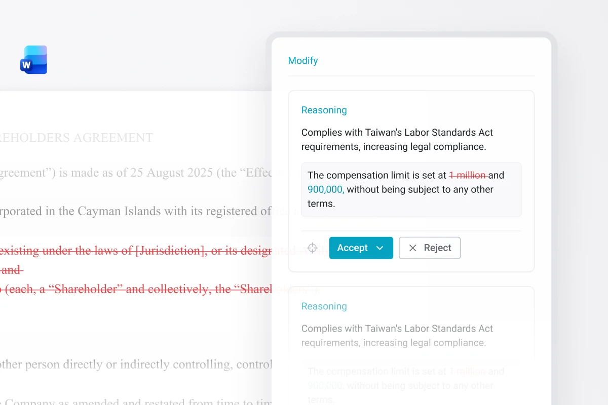 LexRisk product screenshot